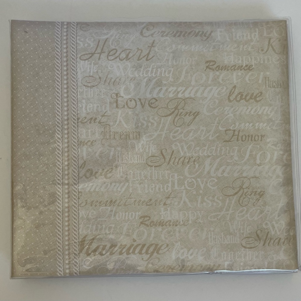 8” x 8” wedding photo album paper pizazz